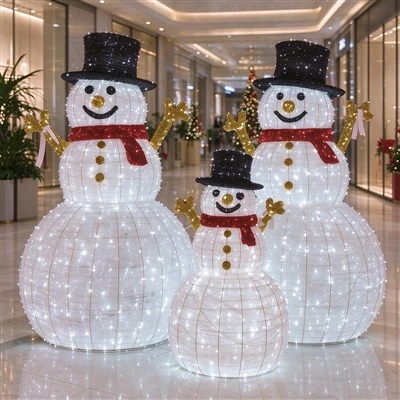 LED božična lučka snežaka